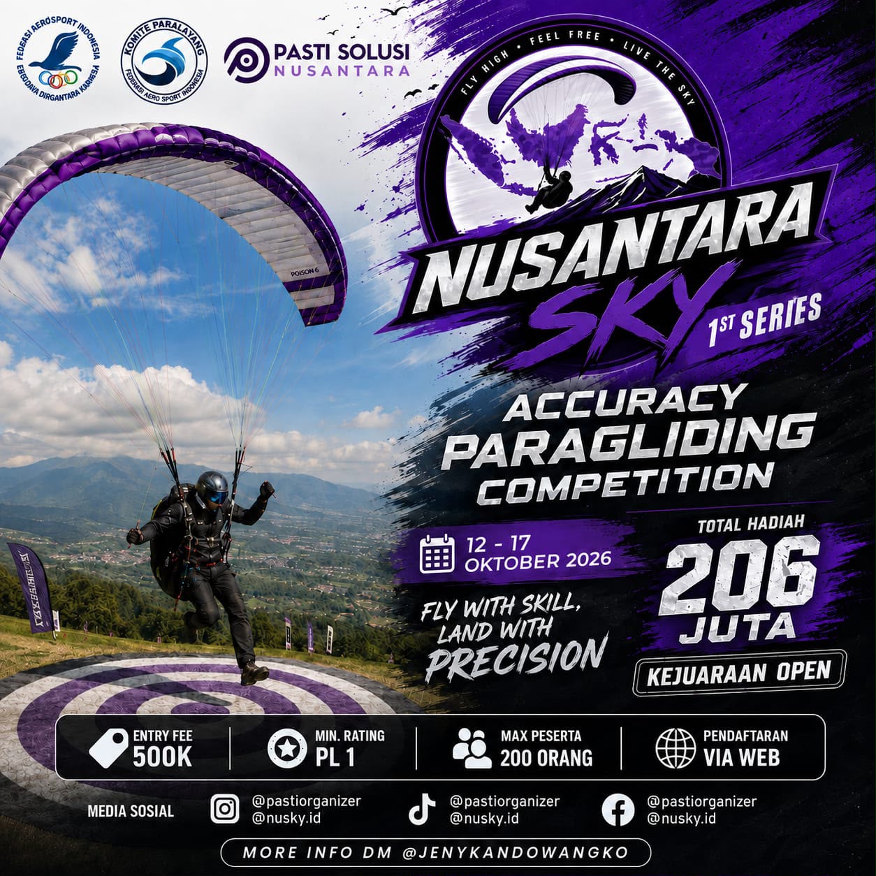 Thumbnail NUSANTARA SKY SERI 1 PARAGLIDING ACCURACY COMPETITION 2026